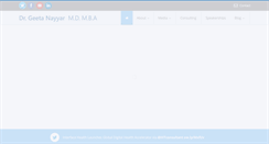 Desktop Screenshot of geetanayyar.com